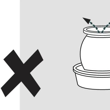 Never leave the clay pot cooler uncovered.