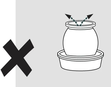 Never leave the clay pot cooler uncovered.