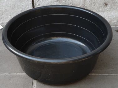Plastic or metal basin