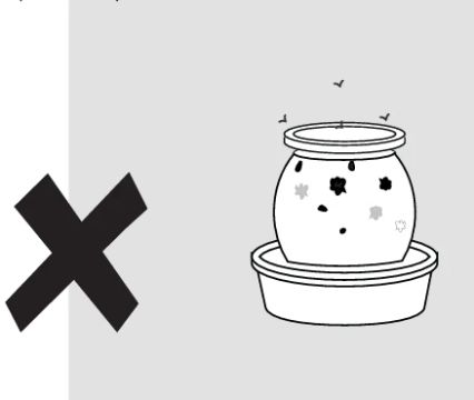 Make sure that dust and dirt DO NOT accumulate.