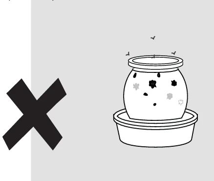 Make sure that dust and dirt DO NOT accumulate.