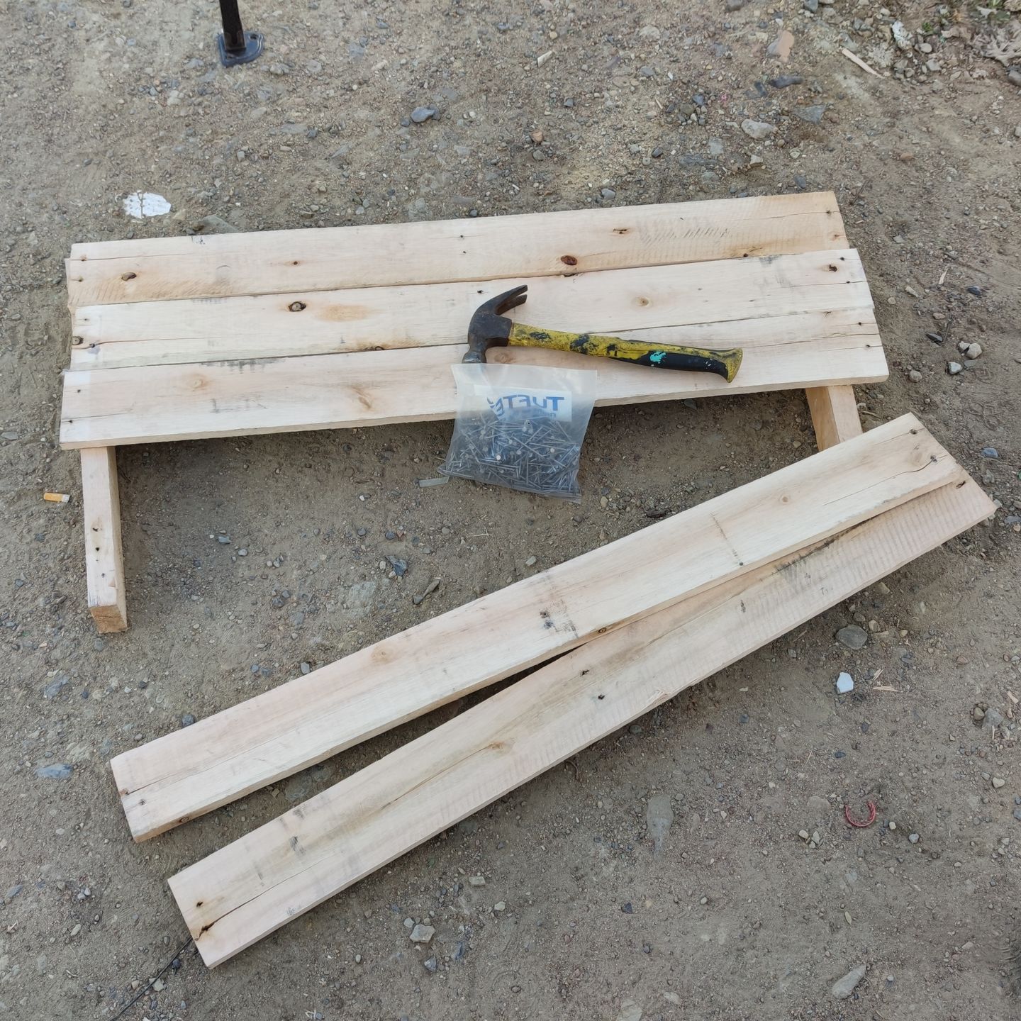 All pieces used for the countertop