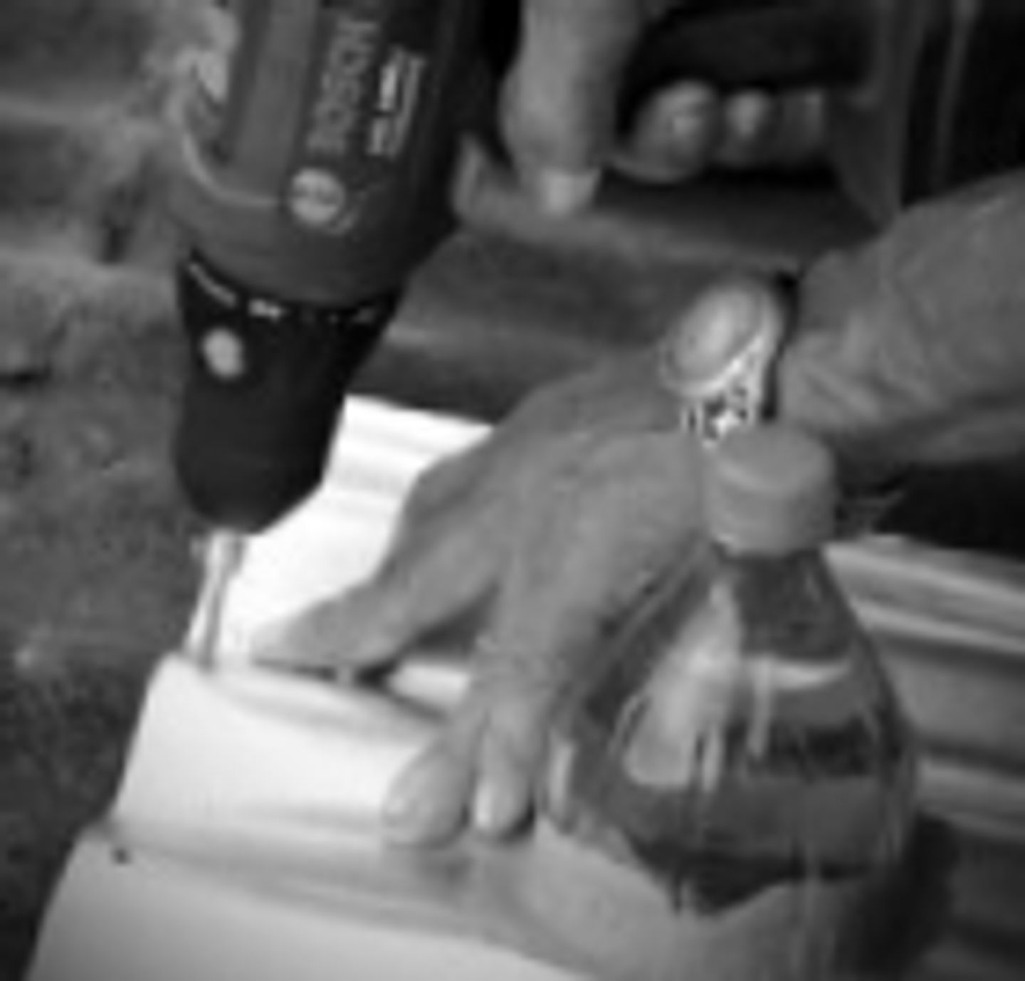 Attach the solar bottle bulb at the roof