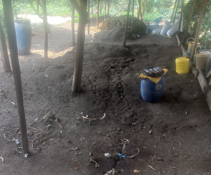 Open space with roof