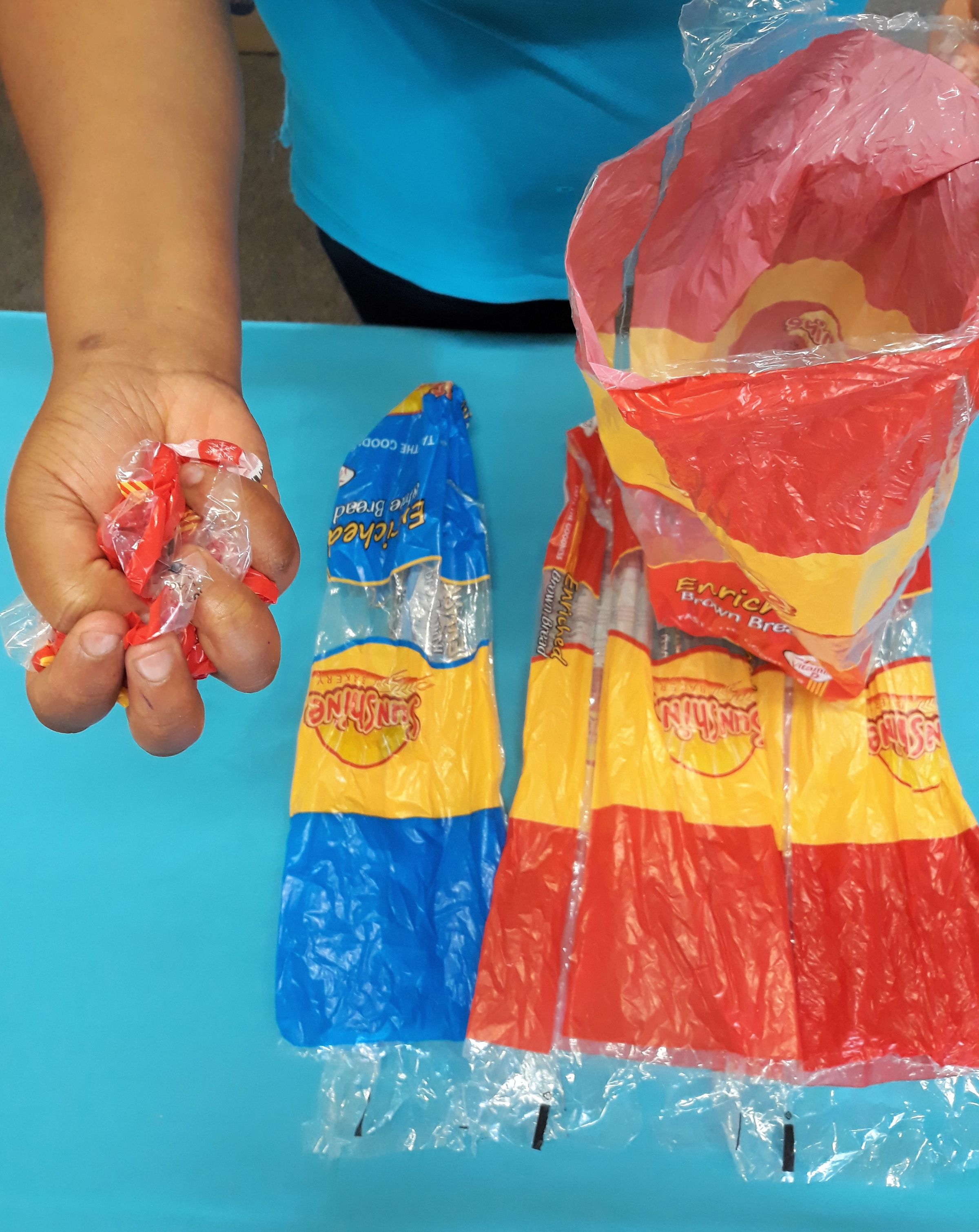 Put all the bread bags in one bread bag