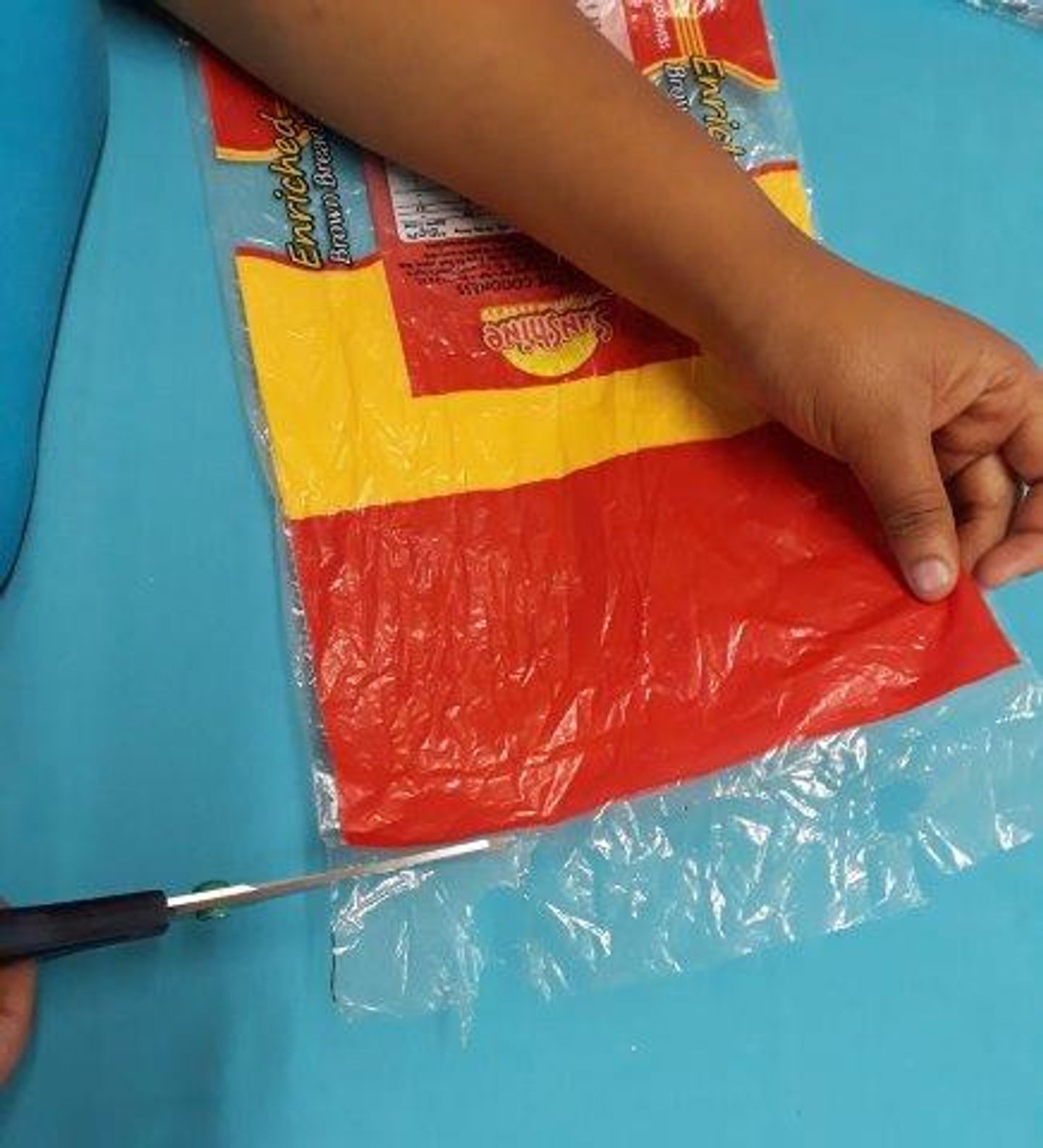 Cutting off the uneven and broken top