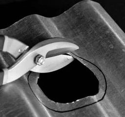 Cut out the inner smaller circle