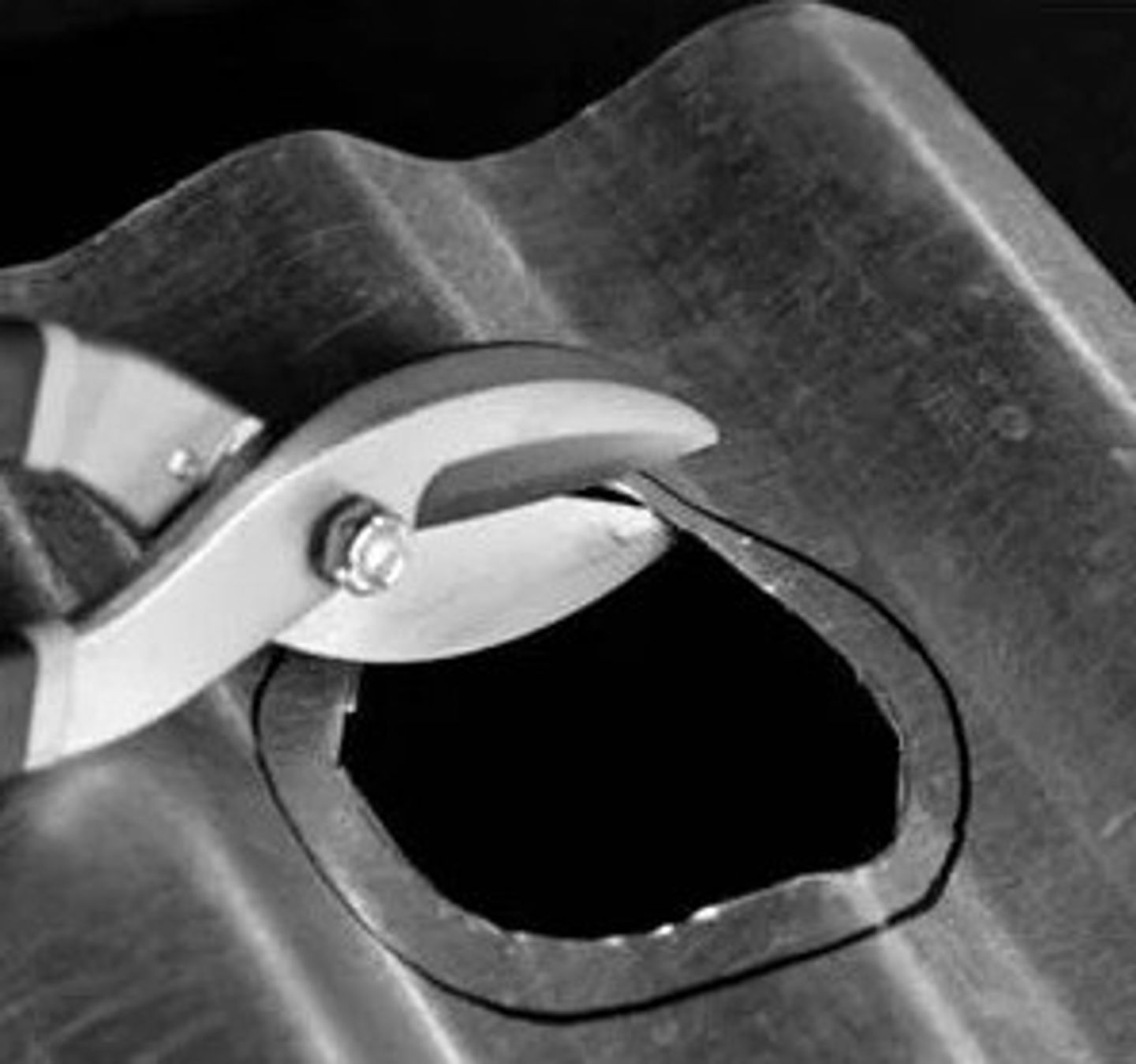 Cut out the inner smaller circle