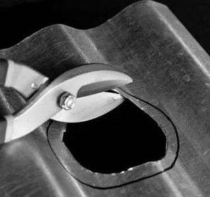 Cut out the inner smaller circle