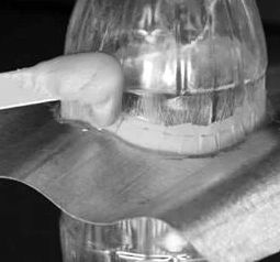 Apply rubber sealant