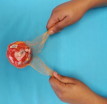 Cut your netlon into 2 equal pieces