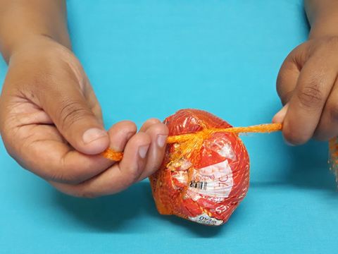 Tie the two pieces together