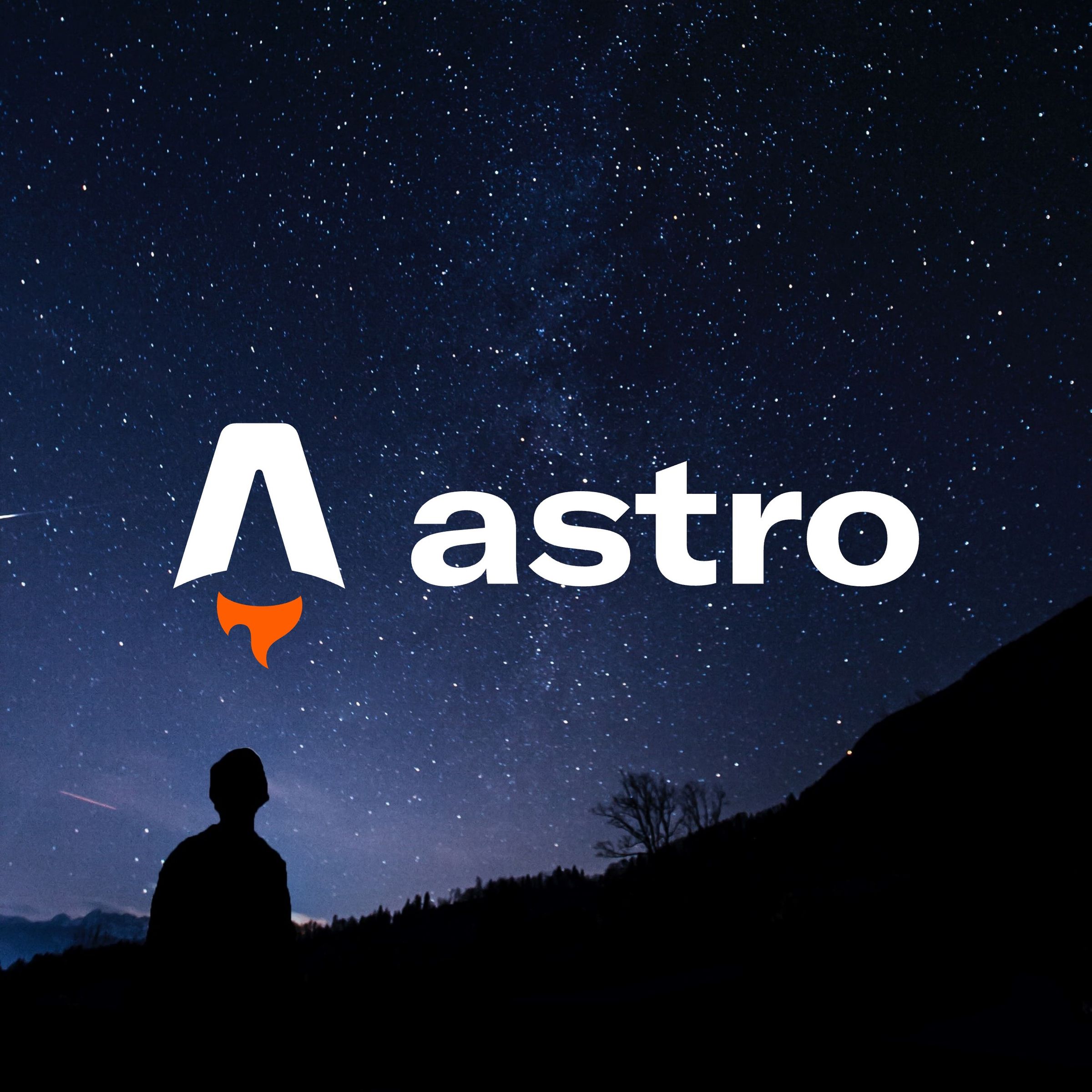 Man starring at stars/astro