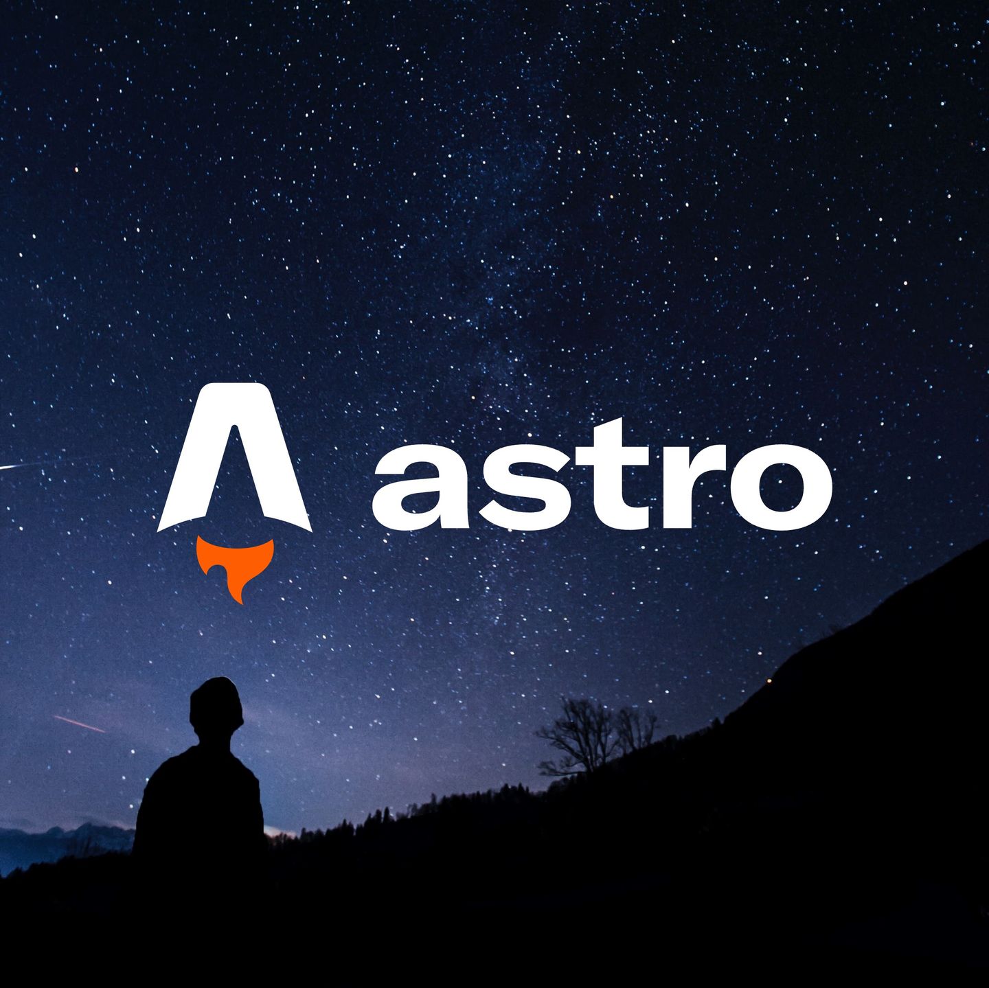 Man starring at stars/astro